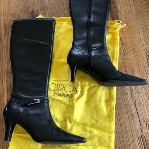 Circa Joan & David "CJ Stanton" Black Leather Boots Size 9